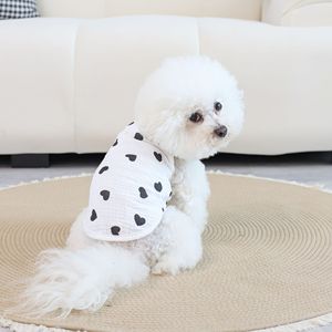 Factory Breathable Anti Static Sleeveless Pet Shirt Pure Cotton Dog Vest Puppy Tank <b>Top</b> For Small Dogs - Product Image 2