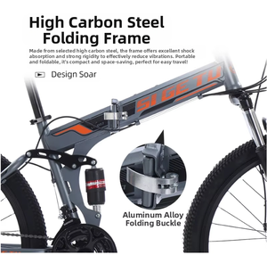 <span class=keywords><strong>Prix</strong></span> Usine Vélo de Descente Homme <span class=keywords><strong>Pliable</strong></span> 21 Vitesses 24 26 Pouces VTT BMX - Product Image 2