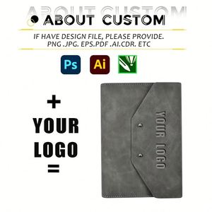 Promotional Handbag Notebook <b>A5</b> Tri-Fold Bag Personalized <b>Notepad</b> With Pen Custom Leather Printed Logo - Product Image 2