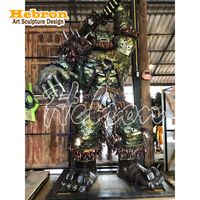 Sculpture en acier inoxydable Hulk Power Fist, grande taille, moderne, pour extérieur, statue Spiderman grandeur nature