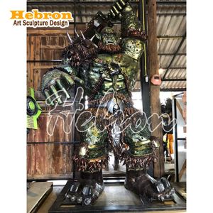 Escultura de Metal de <span class=keywords><strong>Hulk</strong></span>, Arte Moderno para Exteriores, Puño de Fuerza, Acero Inoxidable, Estatua de Spiderman de Tamaño Real - Product Image 2