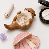 Set Artigianale Yuanjun per Creazione Anelli a Forma di Lontra in Argilla Modellabile ad Asciugatura all'Aria, Non Tossico, Confezione all'Ingrosso per Rivenditori