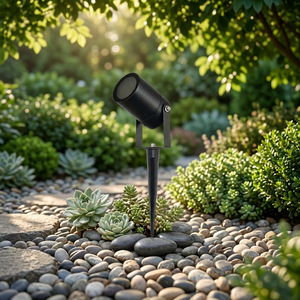 Projecteur LED en aluminium étanche IP65 GU10 à angle réglable, faisceau de 36°, pour extérieur, jardin, pelouse, paysage, éclairage d'arbre - Product Image 3