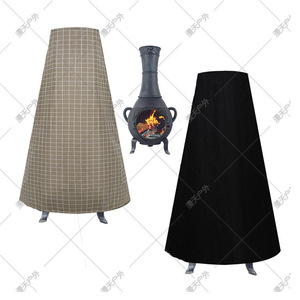 Outdoor Stove Cover 122x21x61cm Polyester Dustproof Checkered Pattern Garden Balcony Protector - Product Image 1