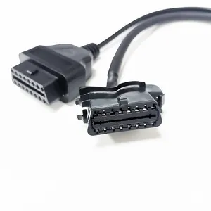 Ersatz für Fiat Citroen Renault Iveco OBDII-Verlängerung kabel, 16-poliges OBD-Stecker-zu-Doppel-Buchse OBD2-Splitter Y-Diagnose kabel