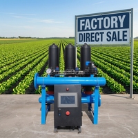 Système d'irrigation goutte à goutte agricole à lavage automatique, filtre à disque laminé en plastique durable, installation facile, efficace, garantie 1 an