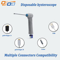 Hystéroscope flexible jetable avec mini caméra, connecteur personnalisé pour le marché humain, endoscope médical, caméra USB