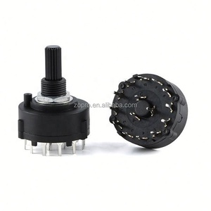 RS26 1 2 3 4 Pole Position 12/6/4/3 PCB Plug-in Board Adjustable <b>Switch</b> Handle Length 15MM/20MM Rotary <b>Switch</b> Band Selector - Product Image 4