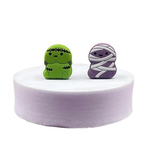 Accessoires de stylos perlés DIY pour enfants, perles en silicone à motifs d'animaux de dessin animé, vente en gros directe usine - Product Image 5
