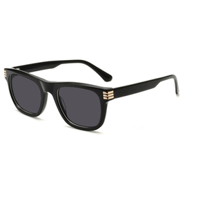 Occhiali da Sole TFB 2025 in Acetato Quadrati Neri Stile Vintage Anni '90 Trendy di Lusso con Logo Personalizzato Unisex Cool Unici UV400 Montatura Completa - Product Image 1