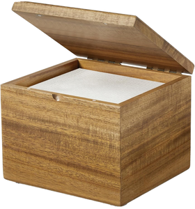 Caja de Almacenamiento de Madera de Acacia de Alta Calidad con Tapa, Mini Caja de Almacenamiento para Tocador, Baño, Hecha en Vietnam - Product Image 1