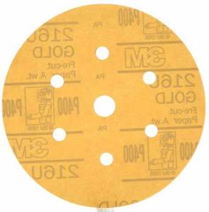 Nhôm Oxit Vòng 3M 216U Sanding Đĩa Loại Sanding Đĩa Móc Và Vòng Lặp Với Lỗ 3M Disco Vàng - Product Image 1