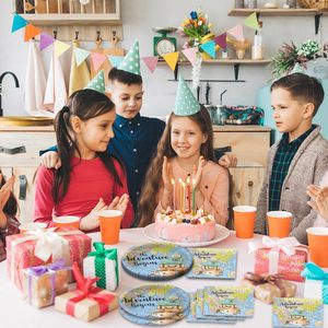 Factory Direct 9 \ "Platos de papel desechables para Baby Showers Ocasiones de fiesta-Característica 'Una nueva aventura comienza' - Product Image 2