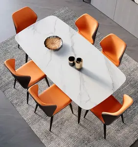 Moderna e minimalista nordica leggera di lusso e minimalista casa sala da pranzo scrivania toletta schienale sedia
