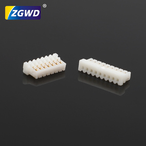 Gold-Plated 8-Pin DC Terminal <strong>Connector</strong> with 0.8mm Spacing Free Rubber Shell Pressure Socket Interface for PCB Application