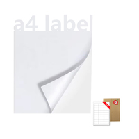 Étiquettes d'épicerie personnalisées A4 210x297mm autocollantes vierges, imperméables, résistantes à l'huile, vinyle mat brillant pour imprimante laser et jet d'encre