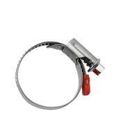 Collier de serrage métrique en acier inoxydable à verrouillage de sécurité, raccord hydraulique à dégagement rapide avec surface lisse pour tuyaux