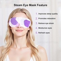 Masque oculaire auto-chauffant personnalisé avec logo, masque oculaire à vapeur, masque oculaire pour dormir, masque oculaire chauffant pour soulager les yeux