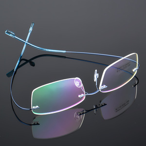 <span class=keywords><strong>Montures</strong></span> <span class=keywords><strong>de</strong></span> <span class=keywords><strong>Lunettes</strong></span> <span class=keywords><strong>de</strong></span> Vue Optiques Sans Monture en Métal Ultraléger en Alliage <span class=keywords><strong>de</strong></span> Titane Tendance pour Femmes et Hommes - Product Image 1