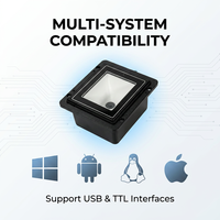 Módulo Escáner de Código de Barras Yoko 2D QR, Interfaz USB, Resistente al Agua IP54, 200 Escaneos/Seg, Uso en Exteriores, Sensor CMOS, SDK, en Stock