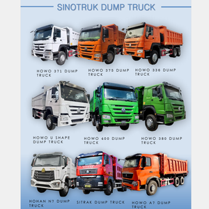 Camión Sinotruk Usado y Nuevo, Precio del Camión Howo TX de 371 HP, Camión Volquete de 16-20 Metros Cúbicos y 10 Ruedas, Camión Volquete para Minería en Etiopía - Product Image 4