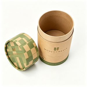 Food Grade Rigid Cardboard Round Tube <b>Box</b> for Matcha Green Tea Powder Packaging Custom Logo Airtight Canister - Product Image 3