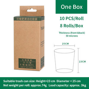 Sacs à déchets alimentaires compostables et biodégradables de 3 gallons, durables, imprimés <span class=keywords><strong>en</strong></span> héliogravure, thermoscellables pour salle de bain, maison, chambre, bureau - Product Image 5