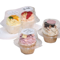 Mini conteneurs à cupcakes individuels Boîte à gâteaux en plastique Boîtes à cupcakes simples jetables