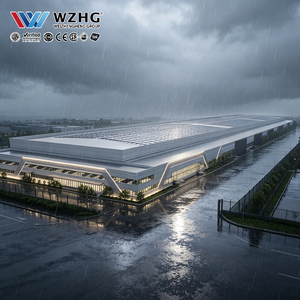 โกดังโครงสร้างเหล็กแบบ Clear Span สำหรับโรงงานอุปกรณ์ปิโตรเคมี พร้อมคานรับน้ำหนักแบบคู่ ผู้จัดจำหน่าย - Product Image 1