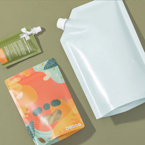 Sinh thái thân thiện 1000L 5 LTR rỗng Hàn Quốc Mini đứng lên bể nước uống kraft giấy nhựa nước trái cây Spout Pouch spouted trong túi - Product Image 3