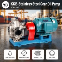 KCB 200 Selbstansaugende Zahnradölpumpe 200 LPM 4 KW 304 Edelstahl Chemikalienbeständige Schmierpumpe 1420 U/min