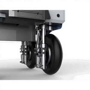 Chasis Robótico Todoterreno de Aluminio con Tracción en las 4 Ruedas, Navegación Autónoma, Suspensión Flexible con Absorción de Impactos, Color Negro, para Robots de Seguridad - Product Image 1