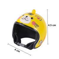 Casco para mascotas con diseño de pollo, gorro de protección, casco para desplazamientos, casco de personaje de dibujos animados, artículos divertidos para mascotas