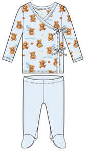 Combinaison en bambou pour bébé garçon, imprimé dessin animé, douce et respirante, vêtements pour nourrissons, stock en liquidation, prix bas, expédition immédiate - Product Image 4