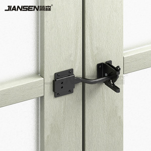 Loquet de porte Jensen en acier au carbone électrophorétique, court et long avec couvercle, 34 mm, 144 mm, 60 mm, pour la sécurité des portes et fenêtres - Product Image 2