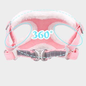 Arnés y Correa para Perro con Forro Polar para Pasear en Invierno, Arnés Reflectante Tipo Chaleco Ajustable, Accesorios para Mascotas - Product Image 6