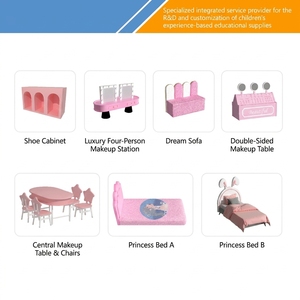 Château de princesse en bois, maison de jeu pour enfants, équipement de jeu d'intérieur pour jeux de rôle de fée, fournisseur de conception personnalisée - Product Image 3