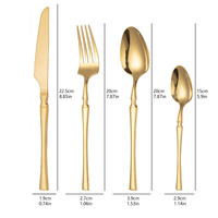 Ensemble de couverts en acier inoxydable européen, or argent, couteau à steak occidental, passe au lave-vaisselle, argenterie en métal pour les cadeaux de mariage