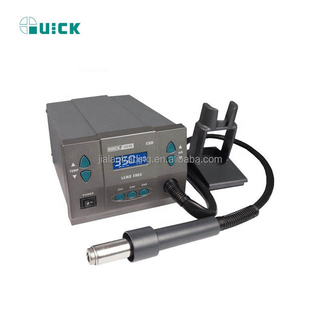 Quick 881D BGA Welding Hot Air 1300W 110V/220V Super Power Rework Station and Nozzle Rework Station for Mobile Phone Repair