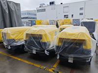 Nouveau compresseur d'air à vis diesel portable Atlas Copco XAHS38 T3, 12 bars, 81 CFM, pour le gonflage des pneus et les services routiers