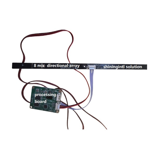 Shiningintl Smart Mic Array Module Far-Field Voice Capture AI Noise Cancellation Beamforming IoT Voice Assistants Pro Audio