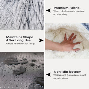 Gemütliches Winter-Tierbett für den Innenbereich, Weiche, Warme, Halbgeschlossene Höhle für Katzen und Hunde - Product Image 6