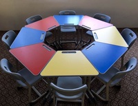 Chaises de bureau modernes empilables en métal rond et en plastique, chaises de salle de formation, chaises d'école pour enfants, étudiants, bureaux, avec tablette d'écriture