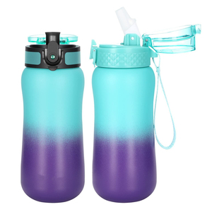 Bouteilles d'eau en acier inoxydable de 350 ml, couleur personnalisée, dégradé de couleurs, sans BPA, anti-fuite, à double paroi sous vide, pour enfants - Product Image 1