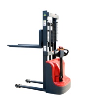 Laufgabel LKW Preis kleiner elektrischer Gabelstapler Paletten stapler Walkie Electric Stacker Truck Walkie Full Pallet Stacke Gabelstapler