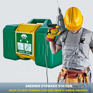 Lavaojos de <span class=keywords><strong>Laboratorio</strong></span> de Seguridad, <span class=keywords><strong>Ducha</strong></span> de <span class=keywords><strong>Emergencia</strong></span> y Estación de Lavaojos de 8 Galones, Verde, EPP, Lavaojos Portátil - Product Image 6