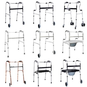Twisting Walker Aluminum Alloy Frame With Seat Four Wheel Disc Brake Health Walking Aid - Product Image 3