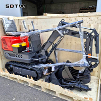 Mini-excavatrice sur chenilles TW07 de 0,7 tonne (700 kg) à moteur diesel hydraulique certifiée EPA pour usage agricole, livraison directe usine