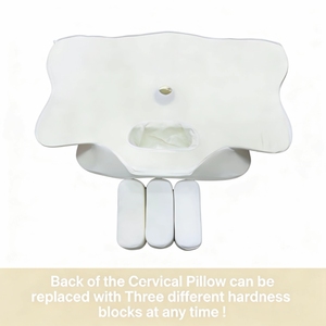 Almohada Cervical para Tracción, Estiramiento y Relajación, la Almohada <span class=keywords><strong>Perfecta</strong></span> para Dormir de Lado/Destruaño/ Boca Abajo, con 3 Bloques Reemplazables - Product Image 5