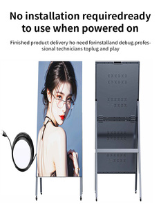 Trong nhà di động dẫn đăng ký Màn hình p1.53/p1.86 Stackable dọc KT khung với hình ảnh động cho cửa hàng bán lẻ giáo dục 3-năm bảo hành - Product Image 5